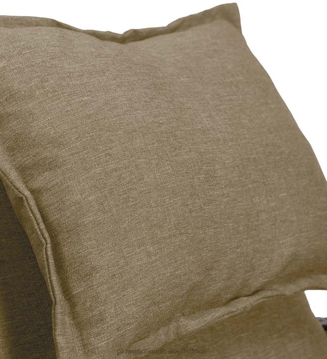Houseware Plow & Hearth Multi-Functional Outdoor Wicker Love Seat Chaise Lounger with Taupe Cushions NFLB1083
