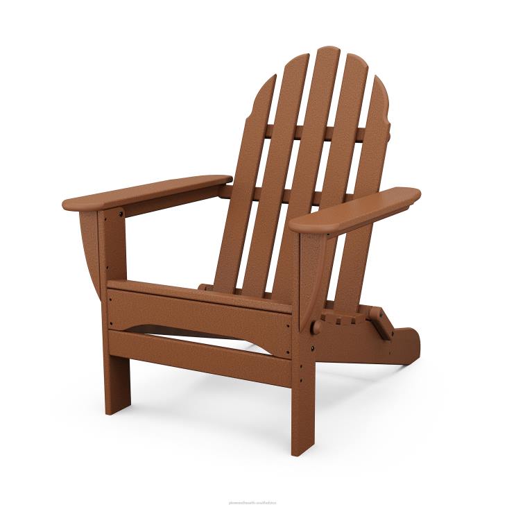 Houseware Plow & Hearth POLYWOOD Low-Maintenance Adirondack Chair - TEAK NFLB1181