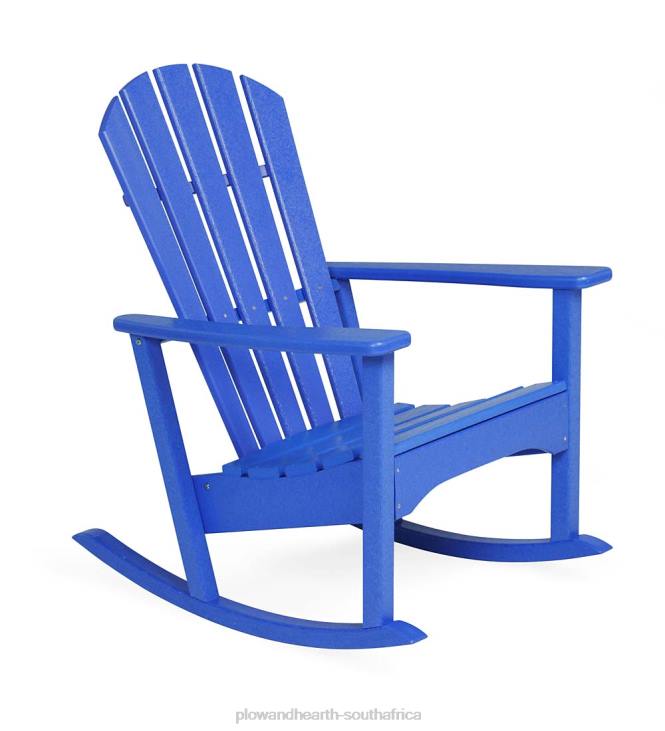 Houseware Plow & Hearth POLYWOOD Outdoor Adirondack Rocking Chair - Blue NFLB1107