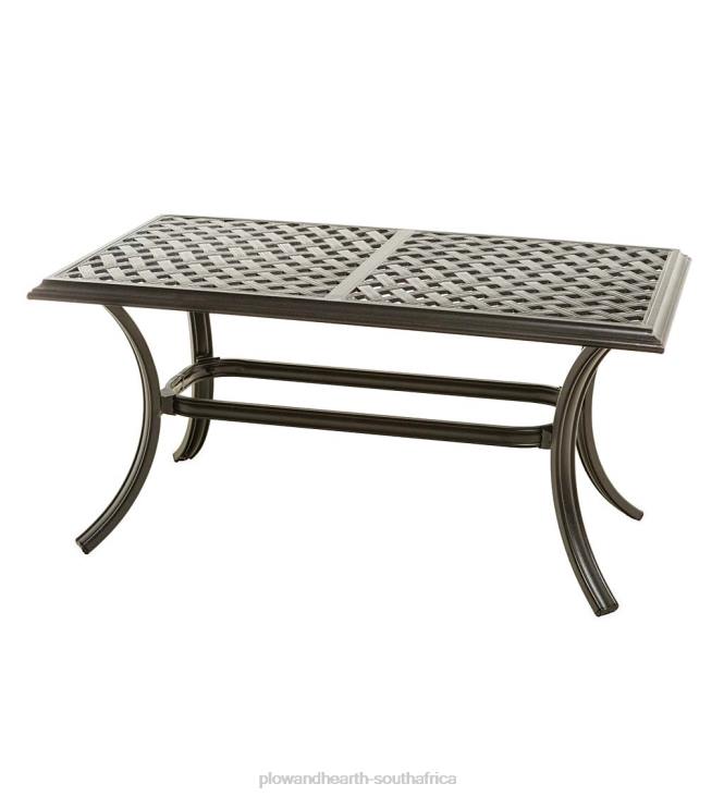 Houseware Plow & Hearth Park Grove Cast Aluminum Outdoor Coffee Table NFLB1185