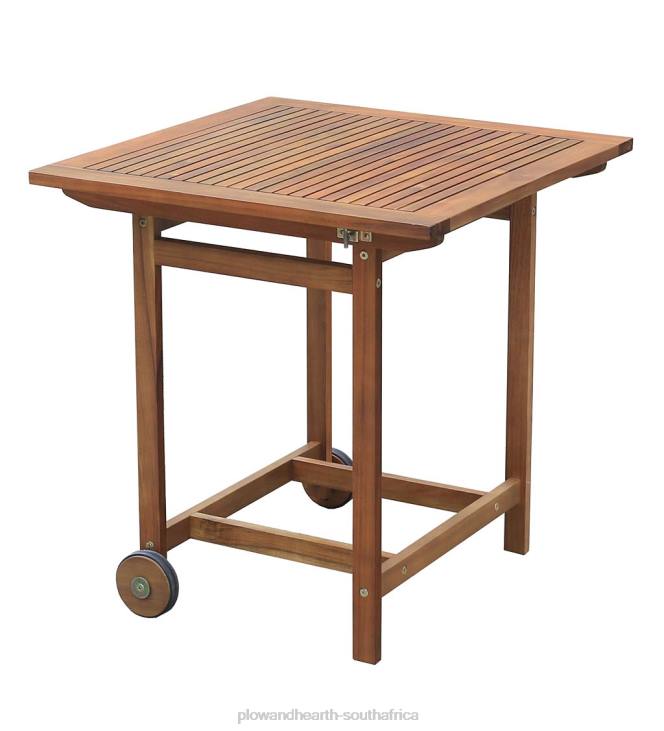 Houseware Plow & Hearth Portable Kingwood Acacia Wood Smart Dining Set - Natural NFLB1151