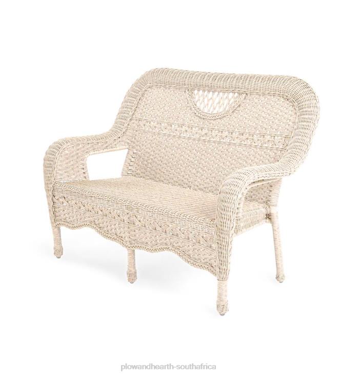 Houseware Plow & Hearth Prospect Hill Wicker Settee Set NFLB1091