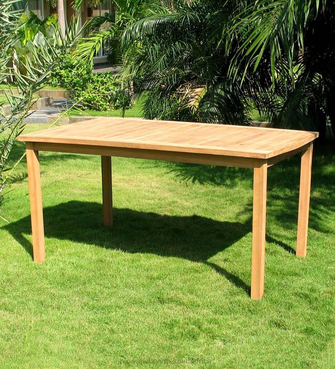 Houseware Plow & Hearth Rectangular Teak Dining Table NFLB1163