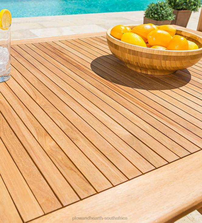Houseware Plow & Hearth Rectangular Teak Dining Table NFLB1163