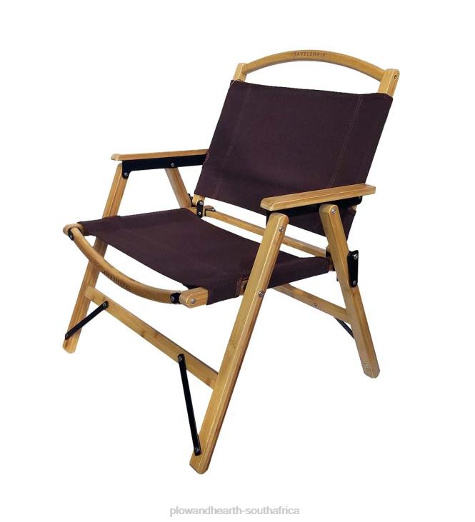 Houseware Plow & Hearth Retro Bamboo Folding Camp Chair - Bamboo NFLB1177
