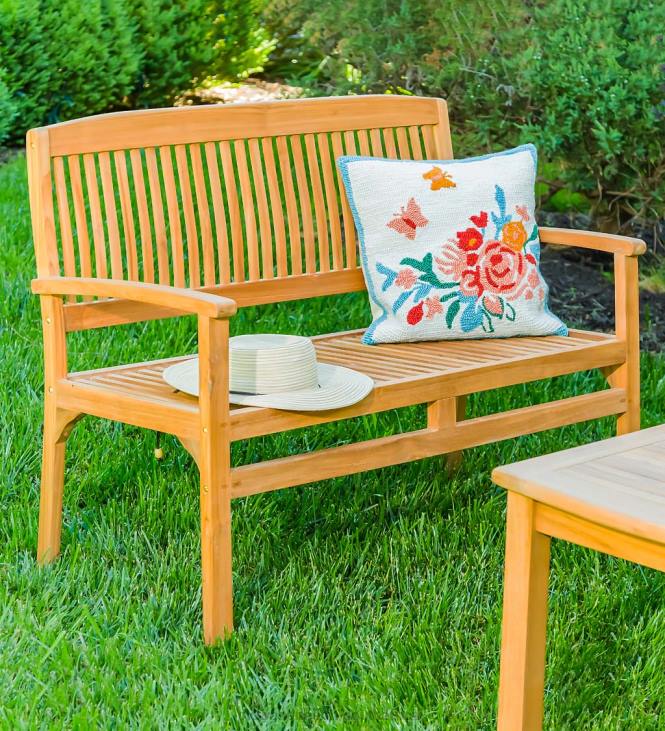 Houseware Plow & Hearth Teak Seating Set, 4-Piece NFLB1138