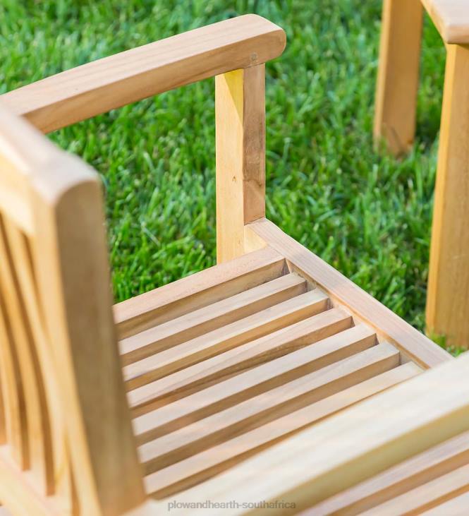 Houseware Plow & Hearth Teak Seating Set, 4-Piece NFLB1138