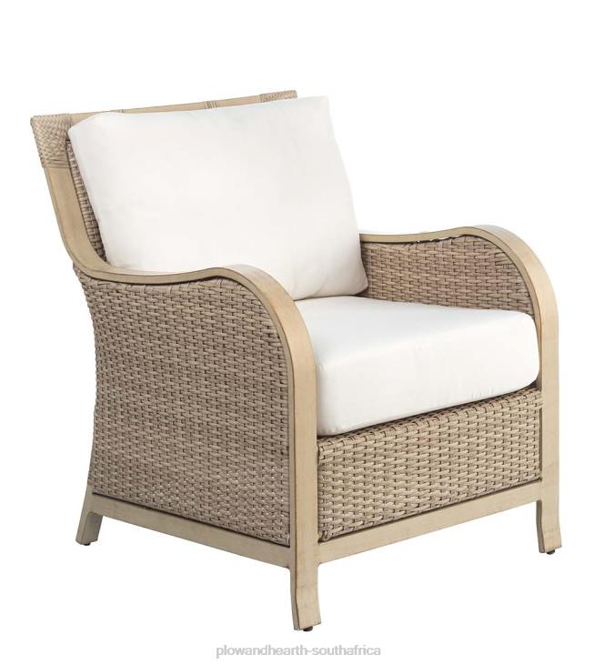 Houseware Plow & Hearth Urbanna Premium Wicker Collection in Driftwood with Luxury Cushions NFLB1092
