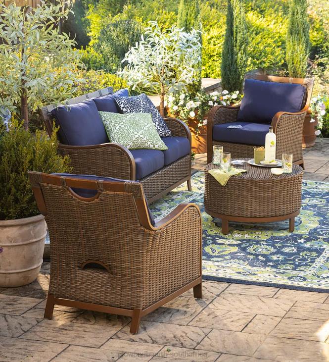Houseware Plow & Hearth Urbanna Premium Wicker Collection with Luxury Cushions NFLB1089