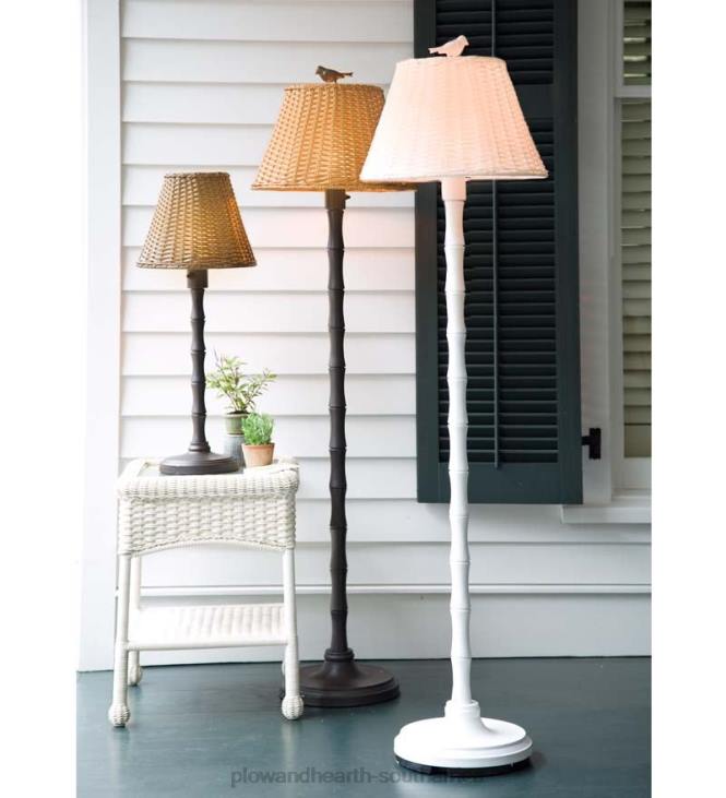 Houseware Plow & Hearth Waterproof Outdoor Wicker Lamp NFLB1110