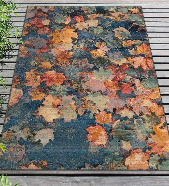 Houseware Plow & Hearth Autumn Leaves 100% Polypropylene Indoor/Outdoor Rug NFLB1359
