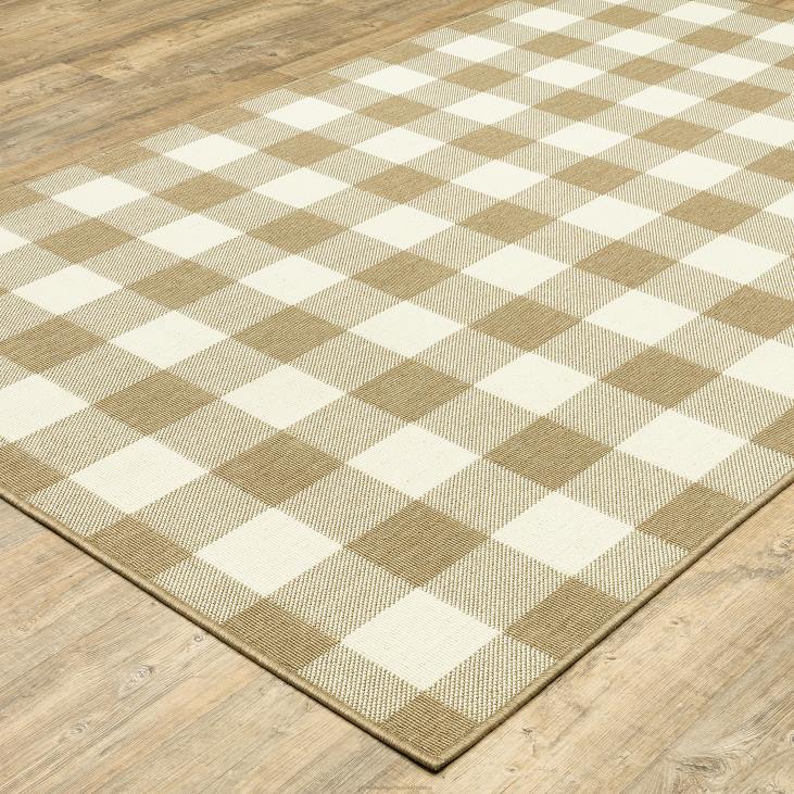 Houseware Plow & Hearth Buffalo Plaid Indoor and Outdoor Polypropylene Rug NFLB1427