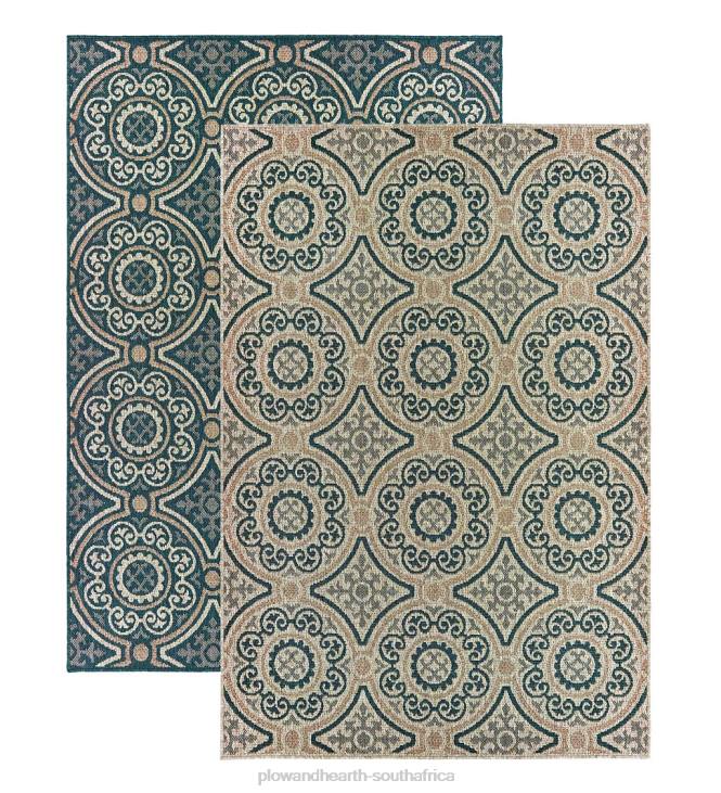 Houseware Plow & Hearth Cambridge Circles Indoor/Outdoor Rug NFLB1394