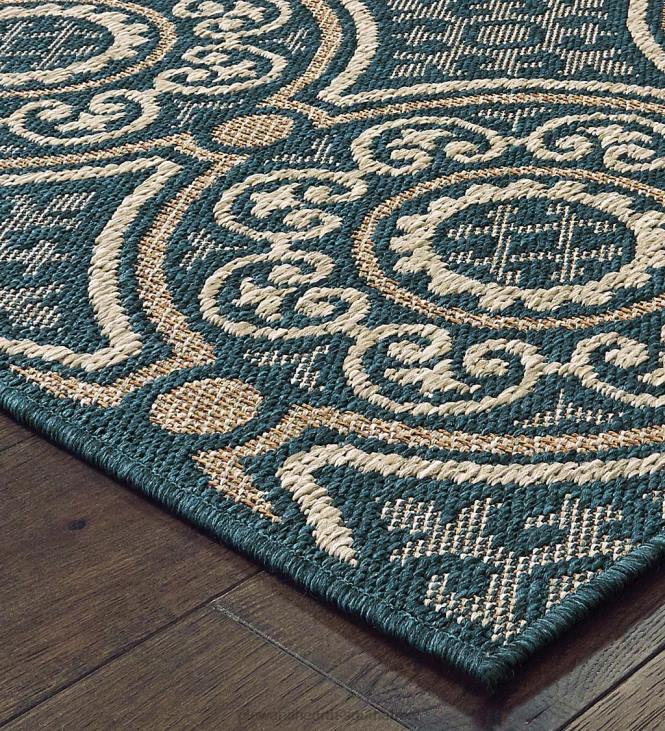 Houseware Plow & Hearth Cambridge Circles Indoor/Outdoor Rug NFLB1394