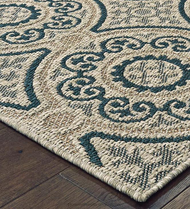 Houseware Plow & Hearth Cambridge Circles Indoor/Outdoor Rug NFLB1394