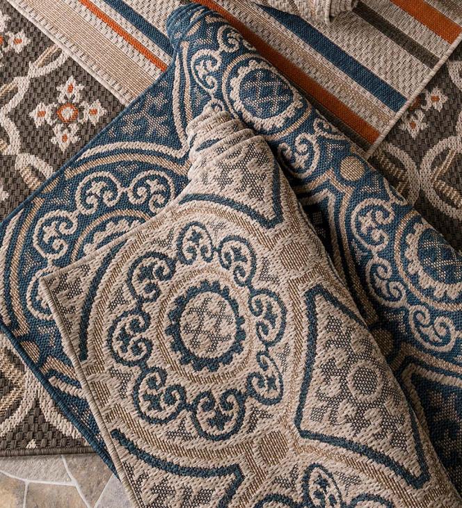 Houseware Plow & Hearth Cambridge Circles Indoor/Outdoor Rug NFLB1394