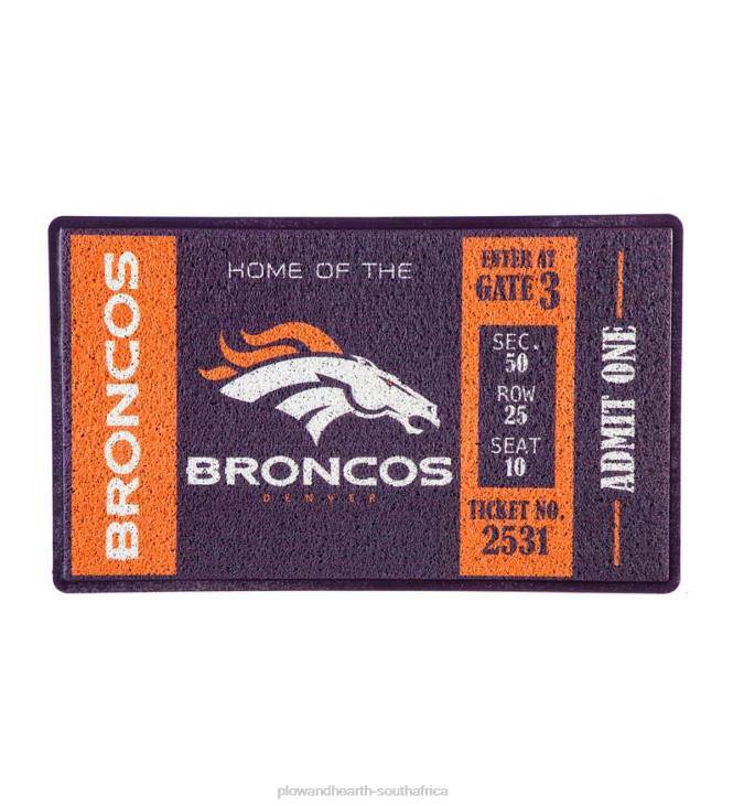 Houseware Plow & Hearth Denver Broncos Durable Turf Mat NFLB1410
