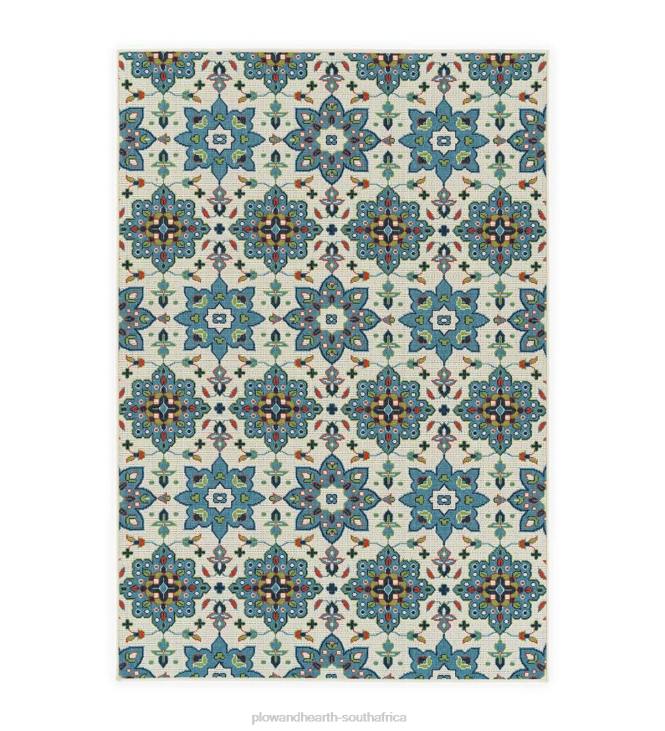 Houseware Plow & Hearth Indoor/Outdoor Brunswick Floral Polypropylene Rug NFLB1402