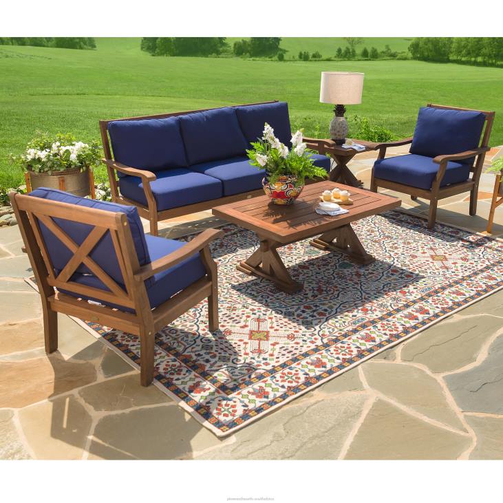 Houseware Plow & Hearth Indoor/Outdoor Brunswick Tapestry Polypropylene Rug NFLB1375