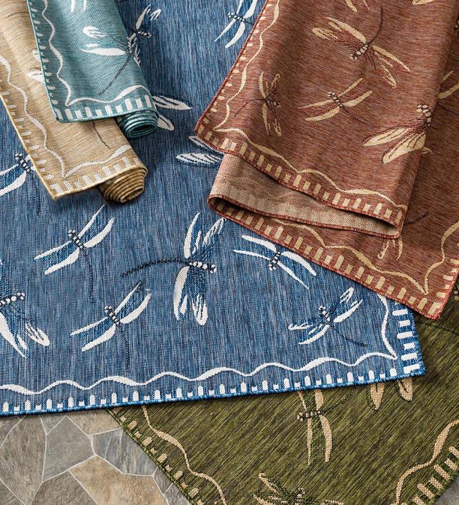 Houseware Plow & Hearth Indoor/Outdoor Dragonfly Rug NFLB1361