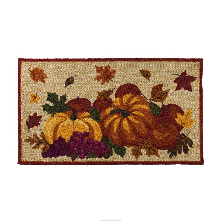 Houseware Plow & Hearth Indoor/Outdoor Fall Bounty Hooked Polypropylene Accent Rug NFLB1312