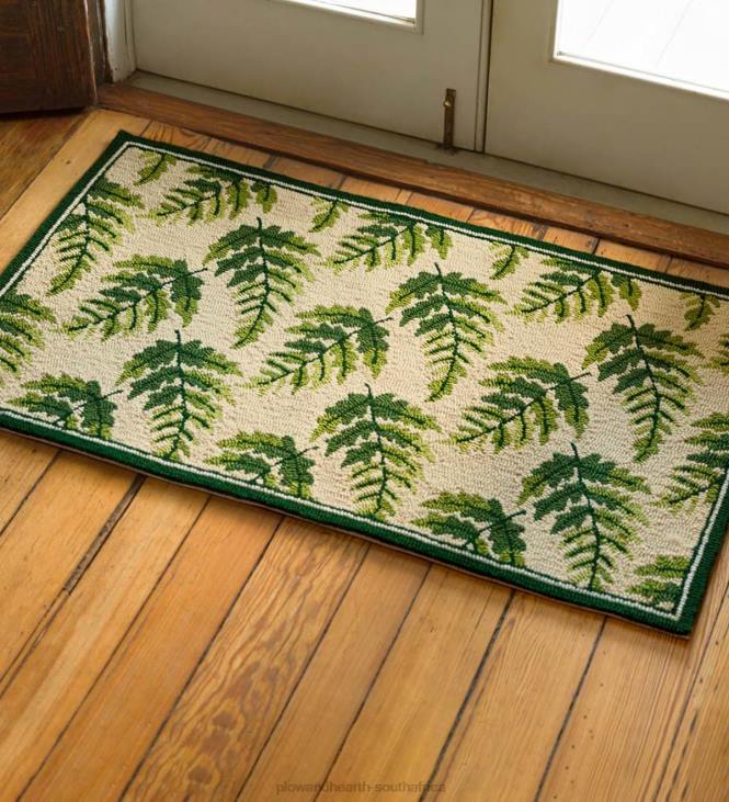Houseware Plow & Hearth Indoor/Outdoor Fern Hooked Accent Rug NFLB1348