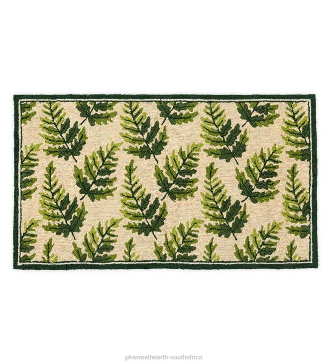 Houseware Plow & Hearth Indoor/Outdoor Fern Hooked Accent Rug NFLB1348