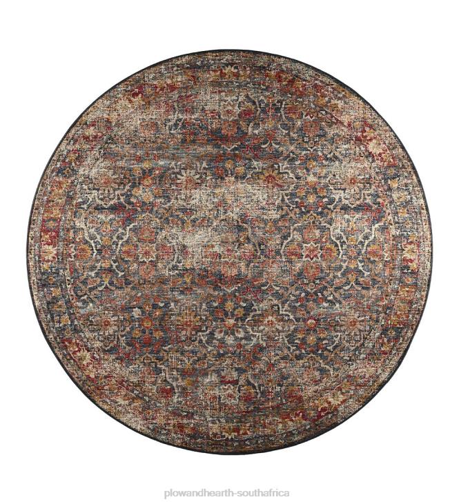 Houseware Plow & Hearth Indoor/Outdoor Graves Mill Border Round Rug NFLB1350