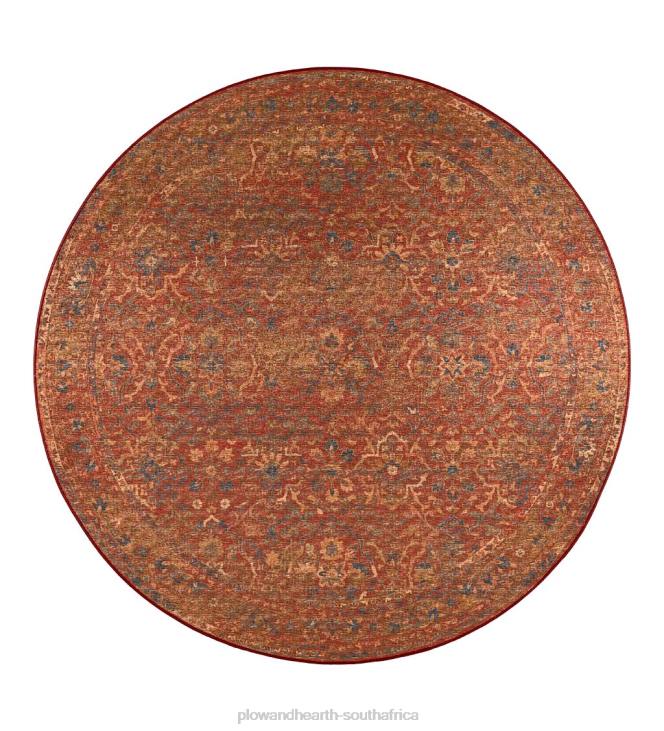 Houseware Plow & Hearth Indoor/Outdoor Graves Mill Border Round Rug NFLB1350