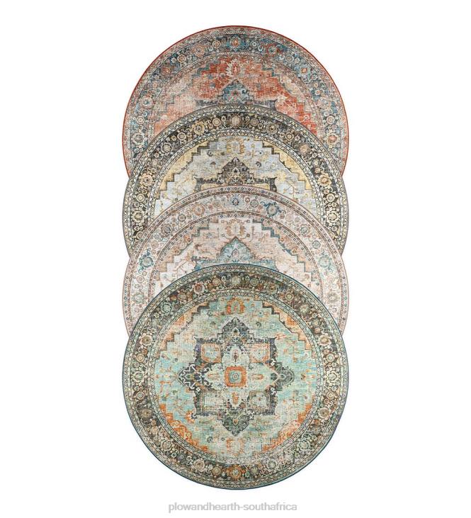 Houseware Plow & Hearth Indoor/Outdoor Graves Mill Medallion Round Rug NFLB1349
