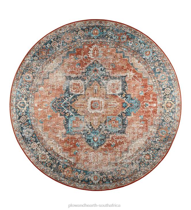 Houseware Plow & Hearth Indoor/Outdoor Graves Mill Medallion Round Rug NFLB1349