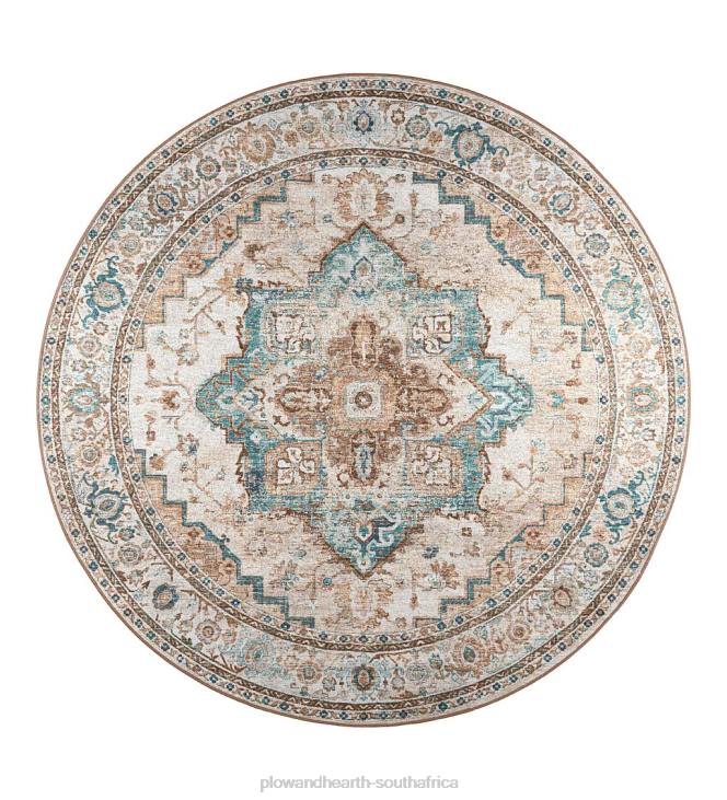 Houseware Plow & Hearth Indoor/Outdoor Graves Mill Medallion Round Rug NFLB1349