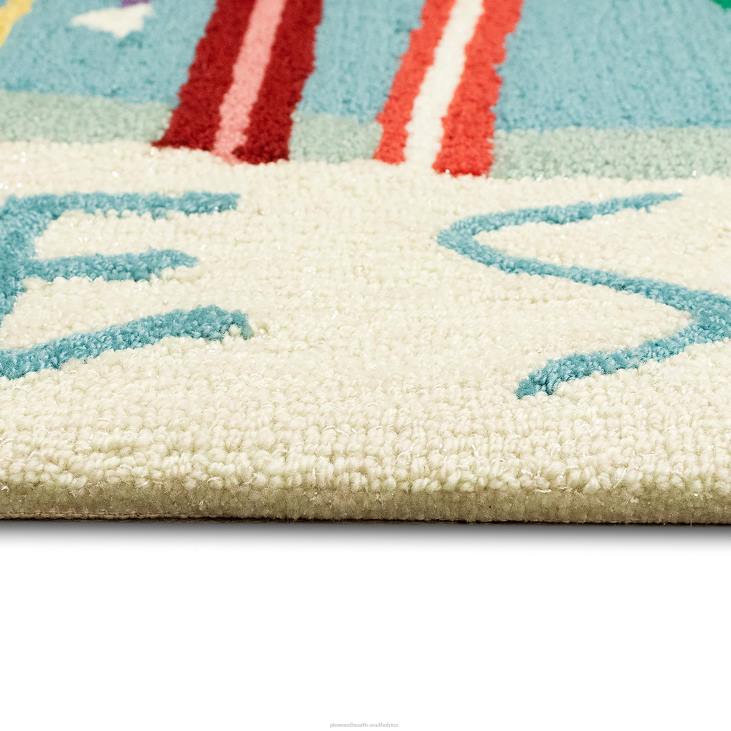 Houseware Plow & Hearth Indoor/Outdoor Hand-Hooked Gone Skiing Accent Rug NFLB1337