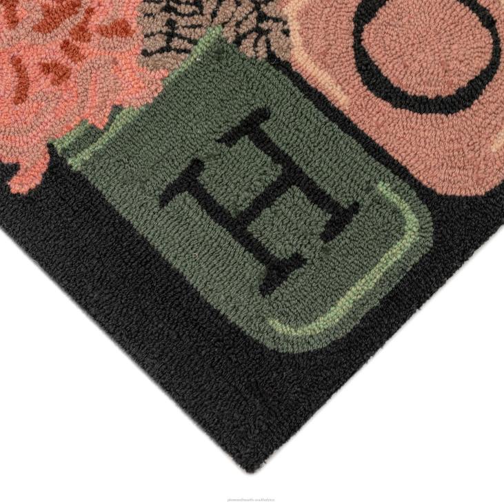 Houseware Plow & Hearth Indoor/Outdoor Hand-Hooked Holiday Bouquet Accent Rug NFLB1331