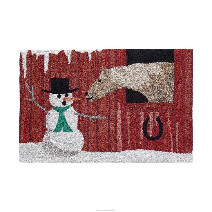 Houseware Plow & Hearth Indoor/Outdoor Hand-Hooked Horsing Around Accent Rug NFLB1328