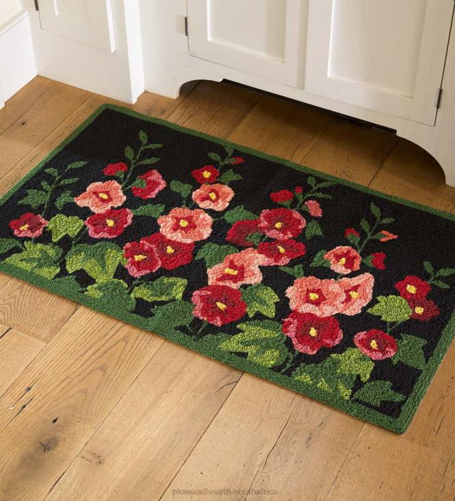 Houseware Plow & Hearth Indoor/Outdoor Hollyhock Hooked Accent Rug NFLB1287