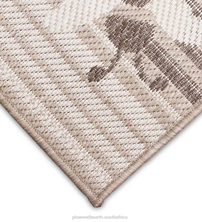 Houseware Plow & Hearth Indoor/Outdoor Honey Bees Polypropylene Rug NFLB1341