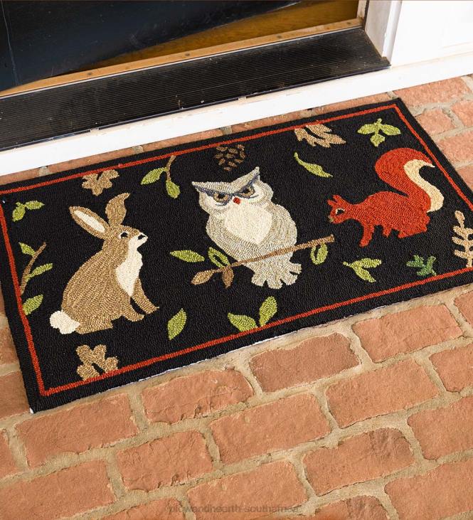 Houseware Plow & Hearth Indoor/Outdoor Hooked Woodland Rug NFLB1272