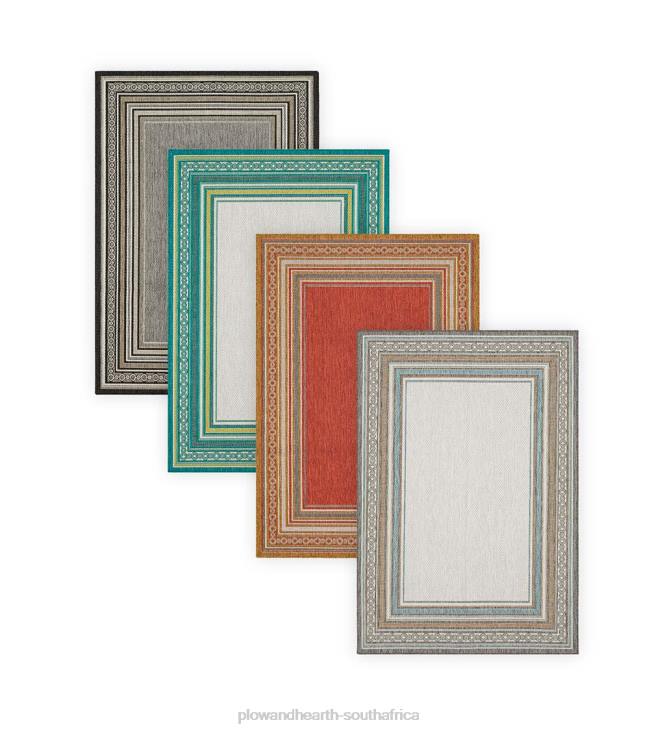 Houseware Plow & Hearth Indoor/Outdoor La Grange Border Polypropylene Rug NFLB1354