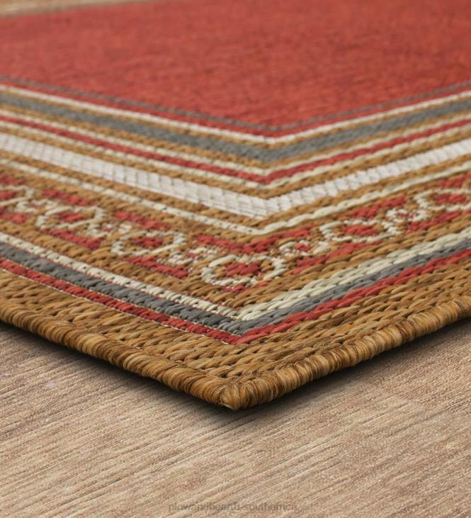 Houseware Plow & Hearth Indoor/Outdoor La Grange Border Polypropylene Rug NFLB1354