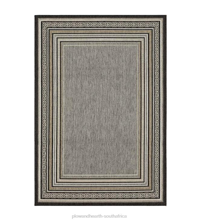 Houseware Plow & Hearth Indoor/Outdoor La Grange Border Polypropylene Rug NFLB1354