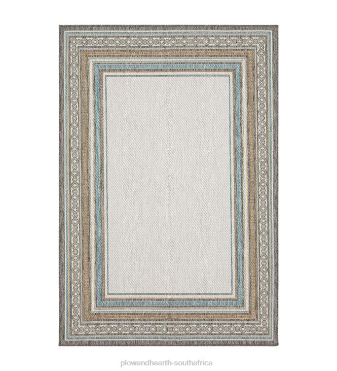 Houseware Plow & Hearth Indoor/Outdoor La Grange Border Polypropylene Rug NFLB1354