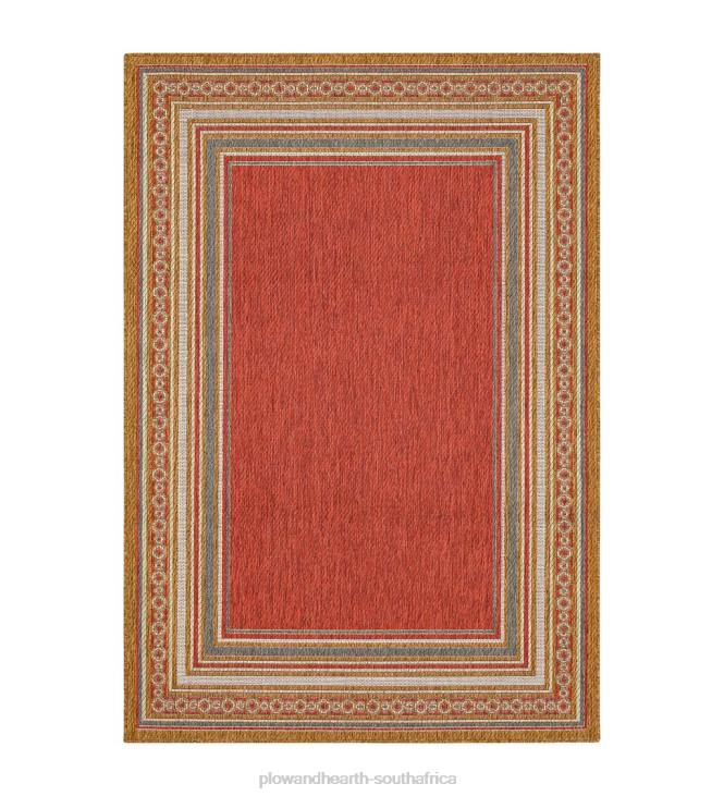 Houseware Plow & Hearth Indoor/Outdoor La Grange Border Polypropylene Rug NFLB1354