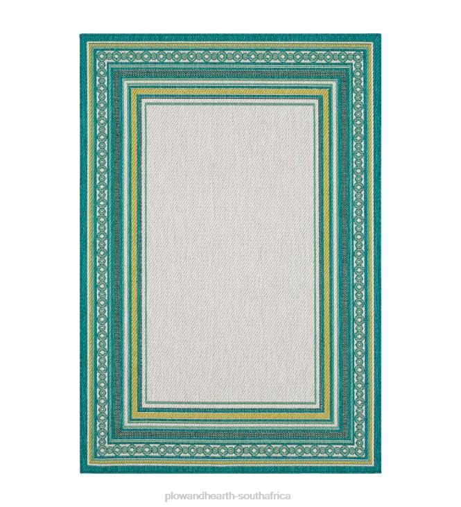 Houseware Plow & Hearth Indoor/Outdoor La Grange Border Polypropylene Rug NFLB1354