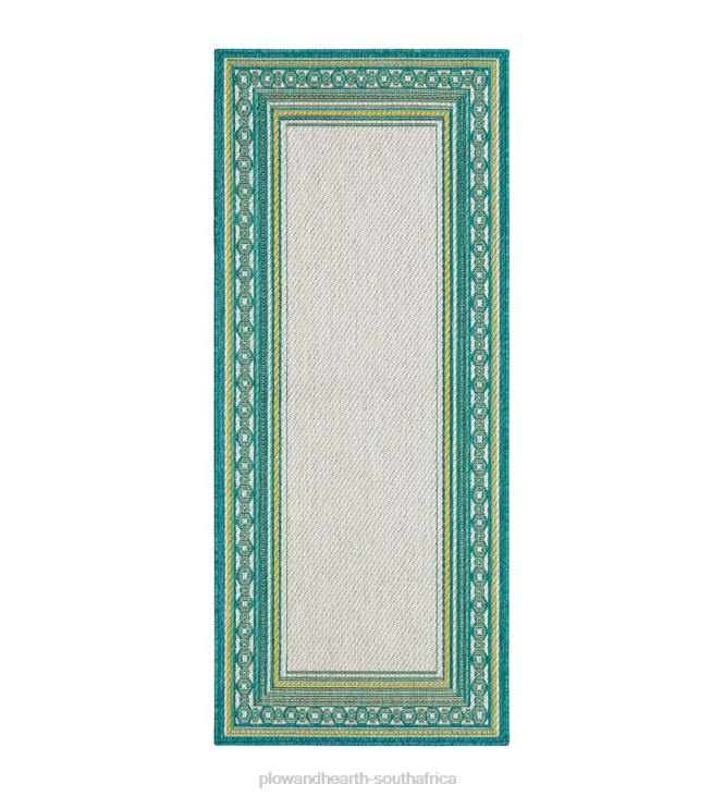 Houseware Plow & Hearth Indoor/Outdoor La Grange Border Polypropylene Rug NFLB1354
