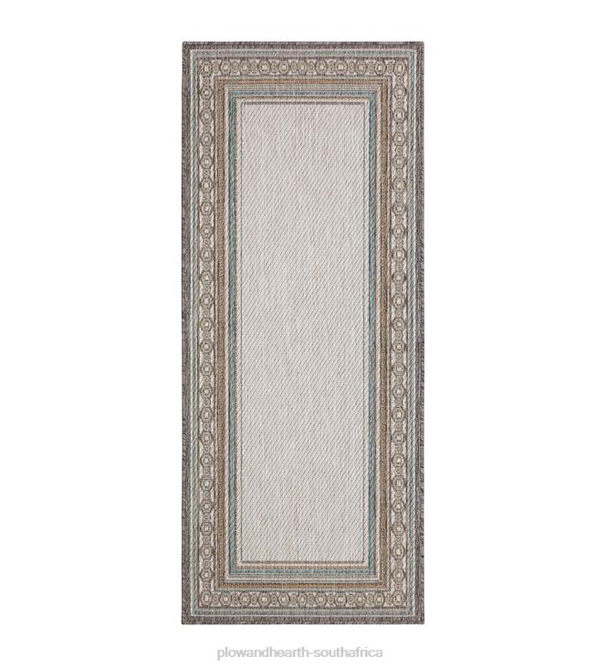 Houseware Plow & Hearth Indoor/Outdoor La Grange Border Polypropylene Rug NFLB1354
