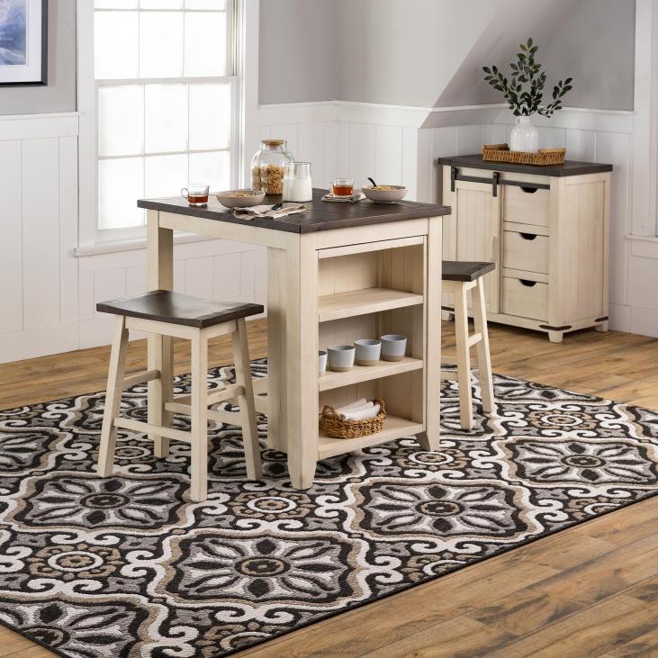 Houseware Plow & Hearth Indoor/Outdoor La Grange Tile Polypropylene Rug NFLB1308