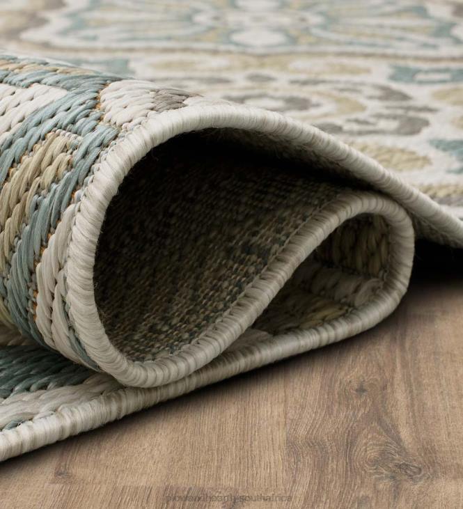 Houseware Plow & Hearth Indoor/Outdoor La Grange Tile Polypropylene Rug NFLB1308