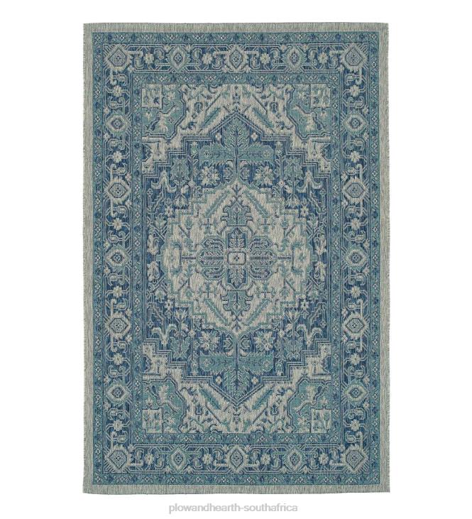 Houseware Plow & Hearth Indoor/Outdoor Lake Placid Damask Polypropylene Rug NFLB1401