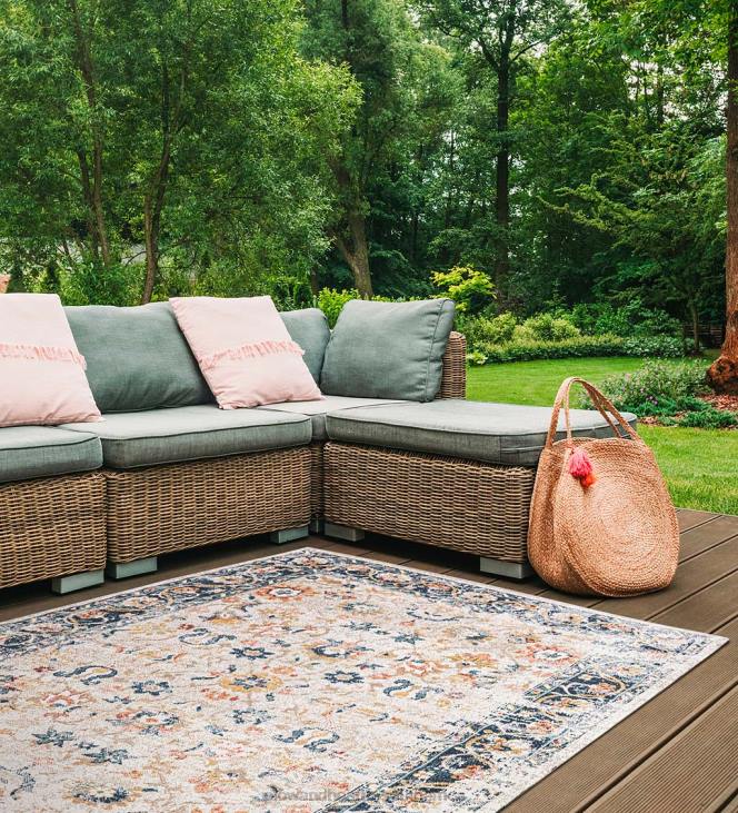 Houseware Plow & Hearth Indoor/Outdoor Penelope Border Rug NFLB1448